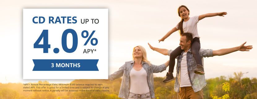 CD Rates Up To 4.2% APY 3 months